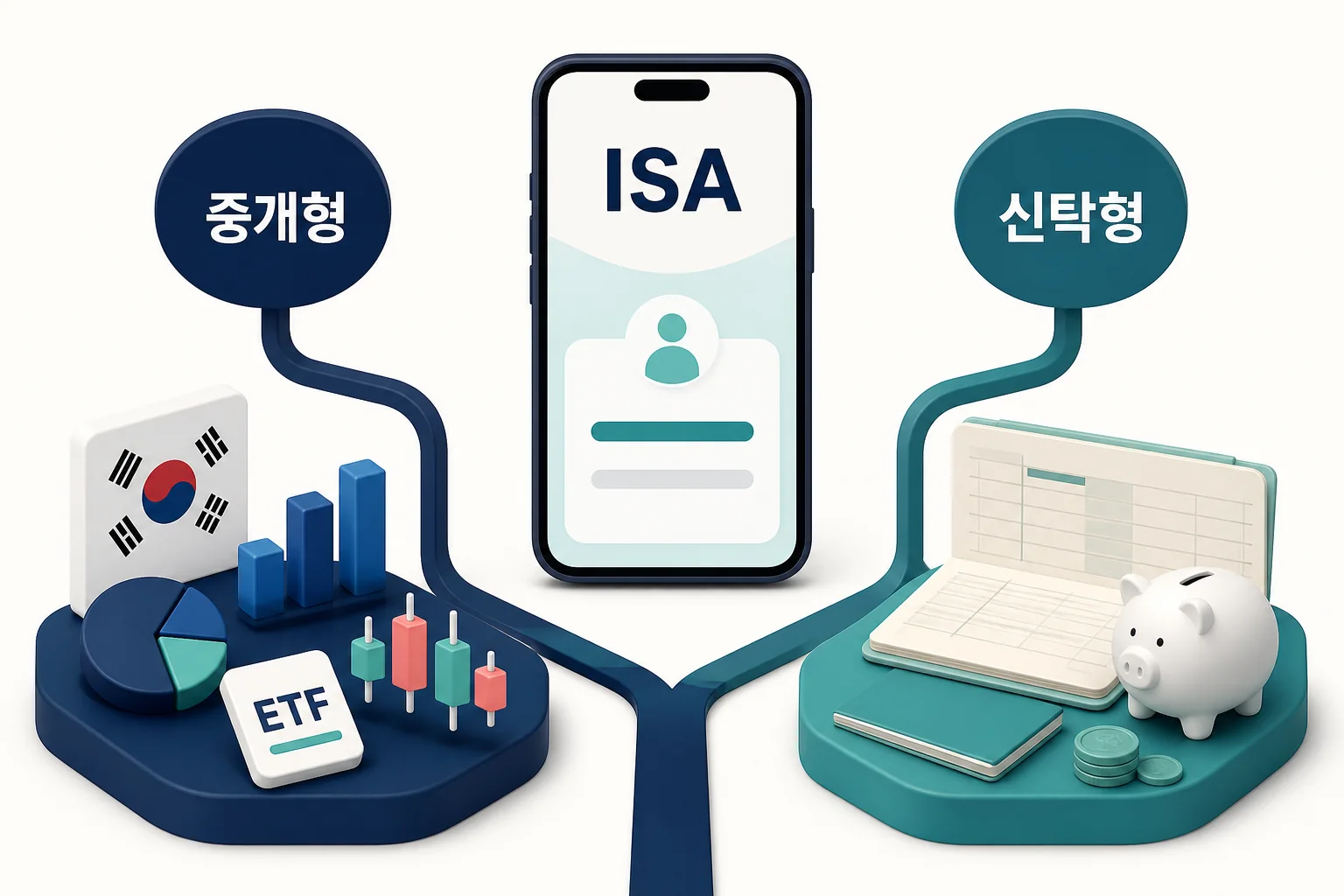 ISA 중개형과 신탁형의 운용 방식 차이를 비교한 선택 흐름