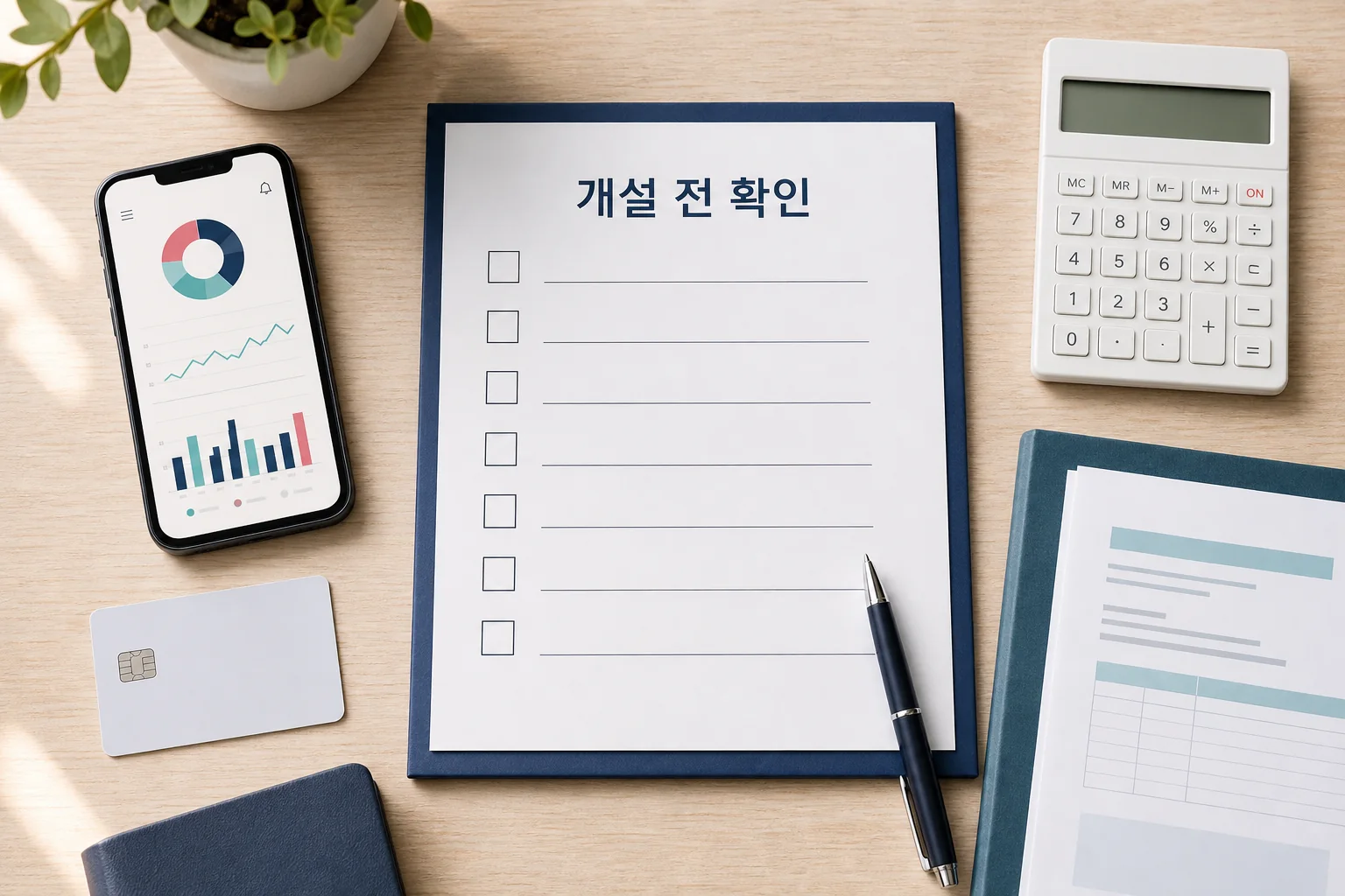 스마트폰, 계산기, 신분증과 ISA 계좌 개설 전 확인 체크리스트